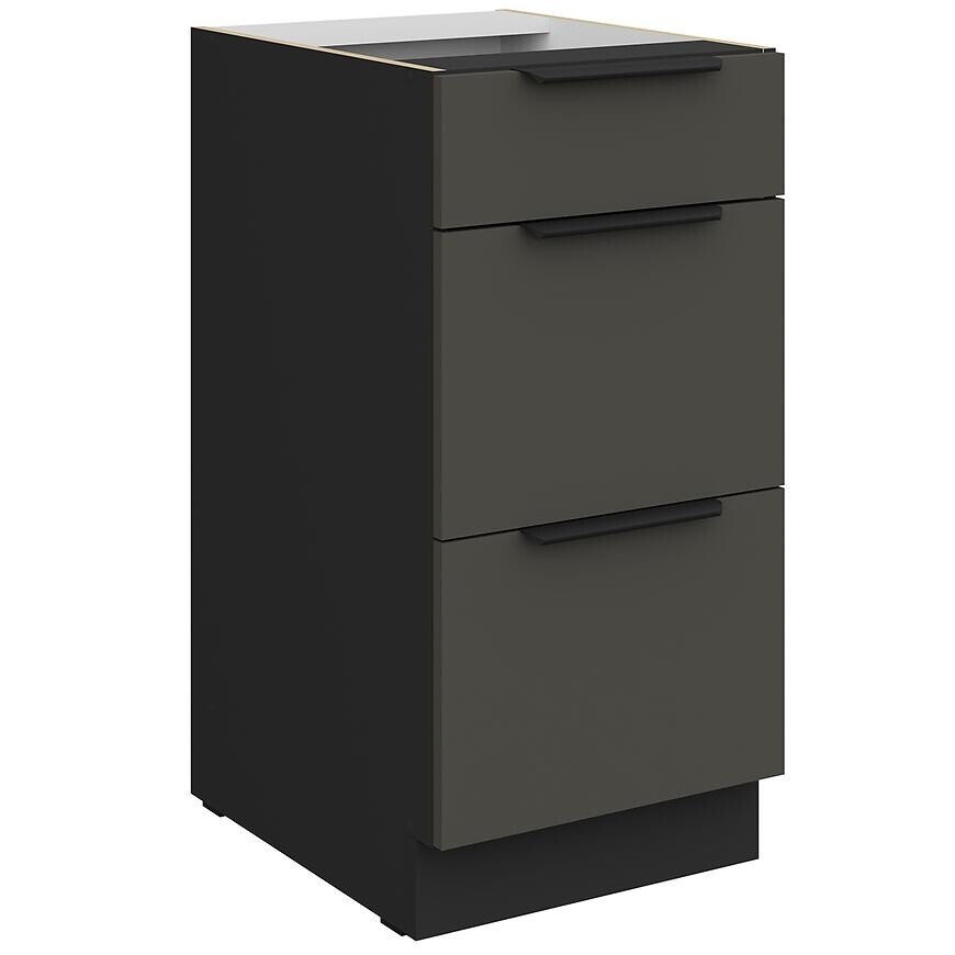 Kuchynská skrinka Aria-Gr/Bl Anti Fingerprint 40d 3s Bb