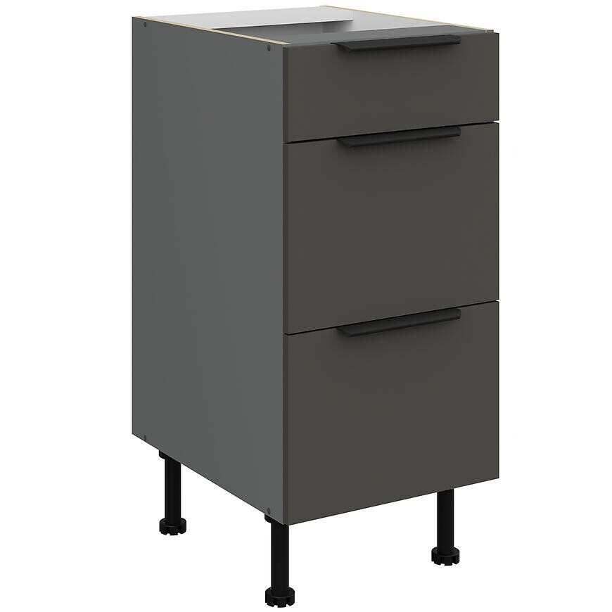 Kuchynská skrinka Aria-Gr/Ant Anti Fingerprint 40d 3s Bb