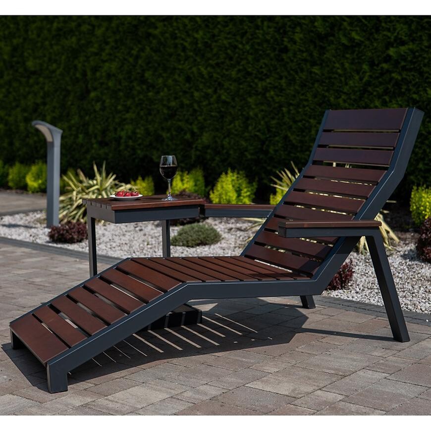 Záhradné ležadlo Loft palisander