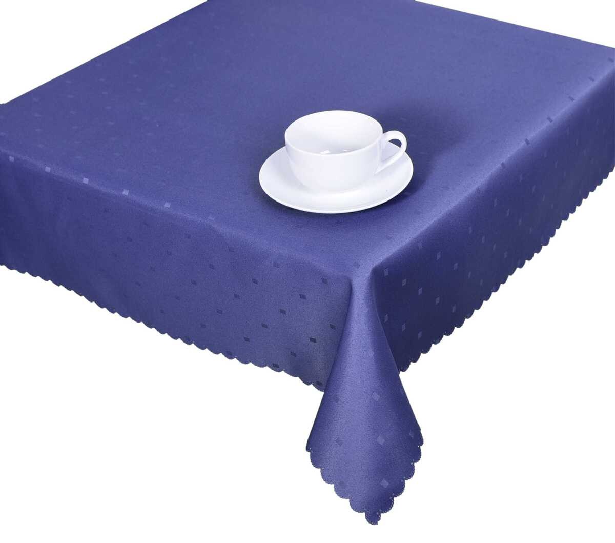 Obrus s nešpinivou úpravou, obdĺžniky, modré