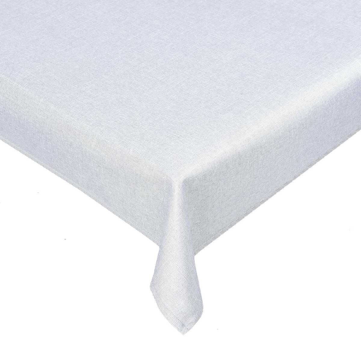 Obrus vianočný, Strieborný ligot, biely