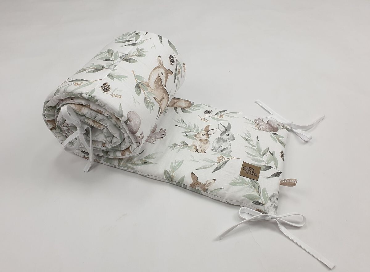 Ochranný mantinel do postele - Lesné zvieratká