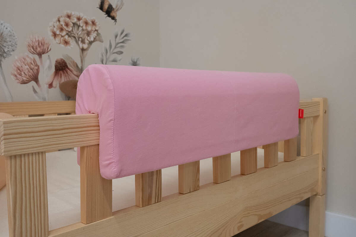 Chránič na posteľ Ourbaby - Jersey - Ružový 50 cm