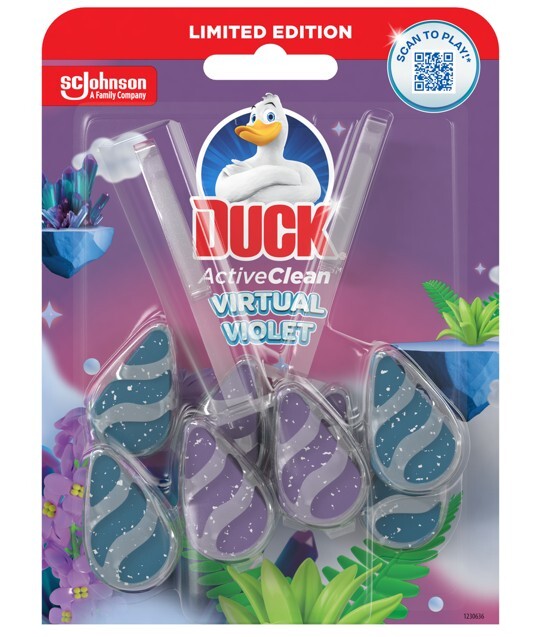 DUCK Active Clean  Virtual Violet Wc blok  2x38,6g