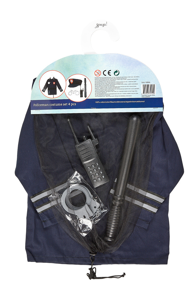 Souza! – detský kostým – Policajt – 4 – 7 rokov, 110 – 122 cm