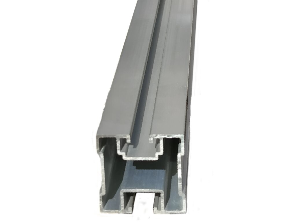 Solar AL ALU profil strieborný - 40x40 pre kladivovú skrutku (T) - 225cm