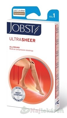 Jobst UltraSheer punč.lýtk.+šp. karam.