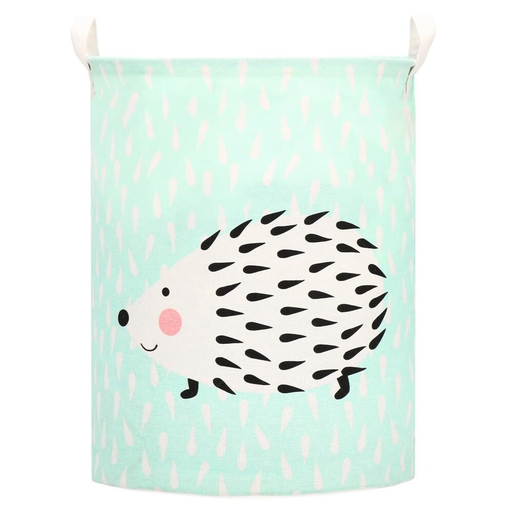 Úložný kôš na hračky - ježko na mätovej