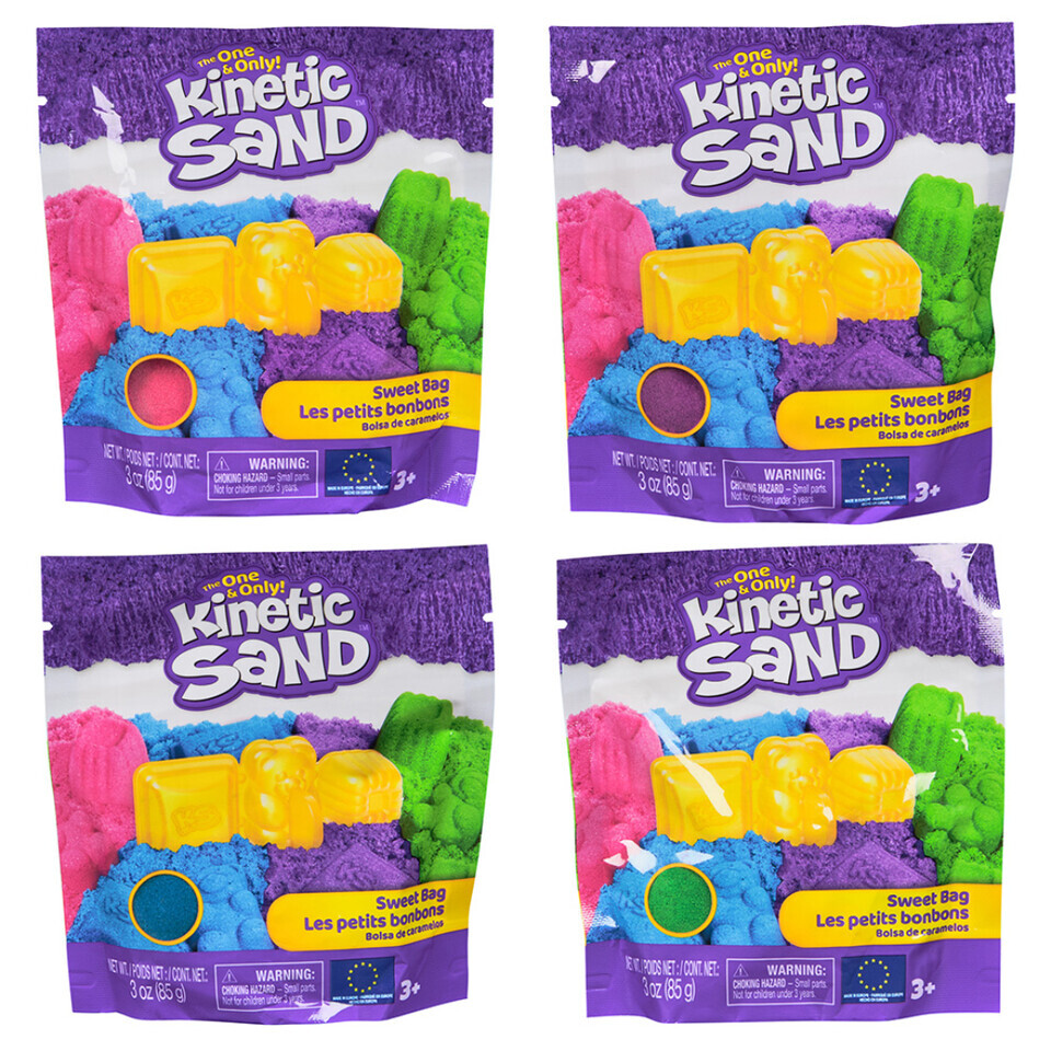 Piesok kinetický v sáčku 4farby/85g - náhodná