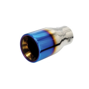 Koncovka výfuku - dúhový chróm (102x204mm)