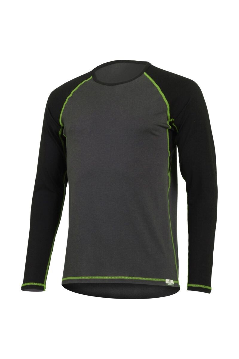 Lasting MARIO 8961 šedé pánske vlnené merino triko Veľkosť: L 8595067886541