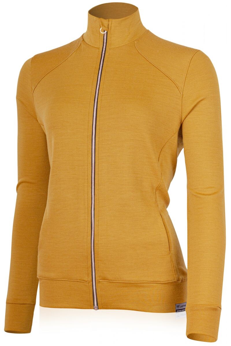 Lasting dámska merino mikina SARMINA C242 horčicová Veľkosť: M 8595067906133