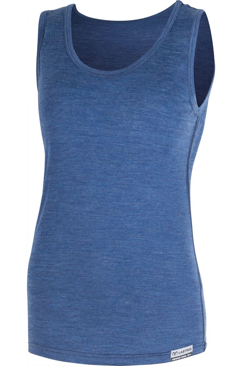 Lasting dámske merino tielko BARA 5160 modrá Veľkosť: S 8595067900261