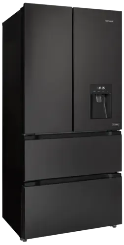 CONCEPT Americká chladnička s dávkovačom vody LA6683DS TITANIA