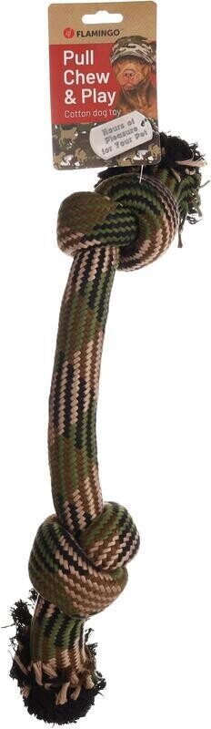 Flamingo Joe Hračka pro psy Lano maskáčové