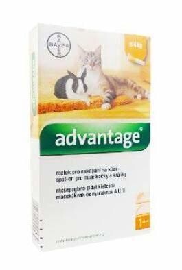 Advantage 40 10% pro malé kočky a králíky 4x0,4ml
