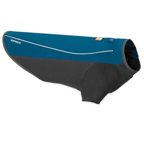 Ruffwear nepromokavá softšelová bunda pro psy, Cloud Chaser, modrá, velikost XXS