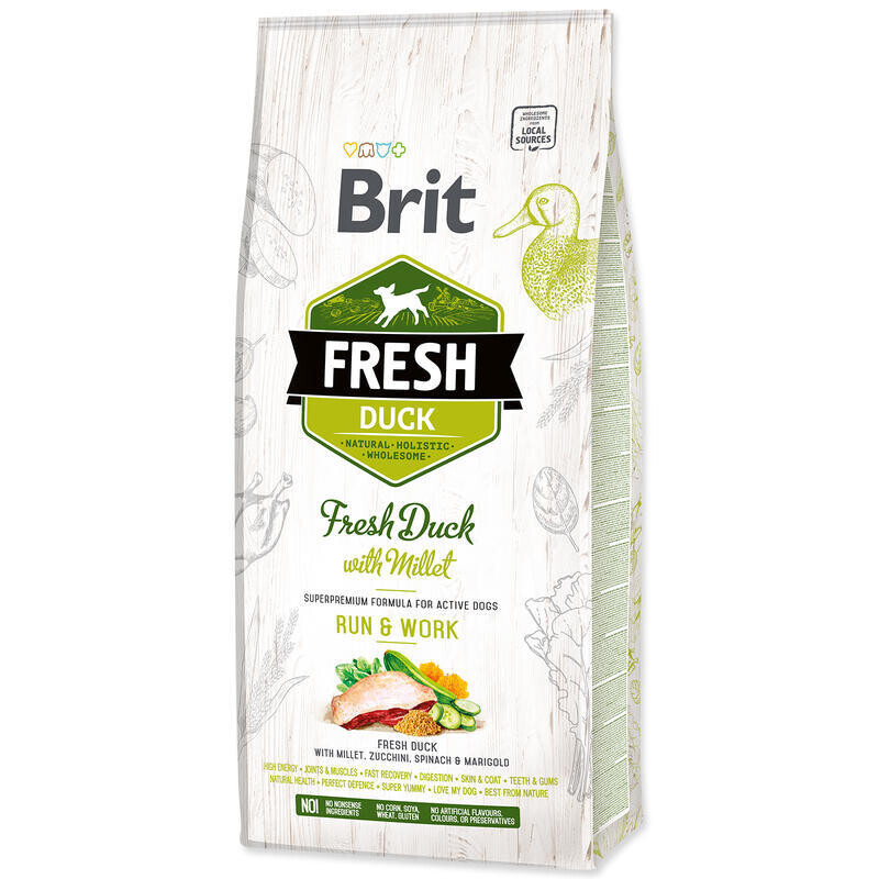 BRIT Fresh Duck with Millet Active Run & Work