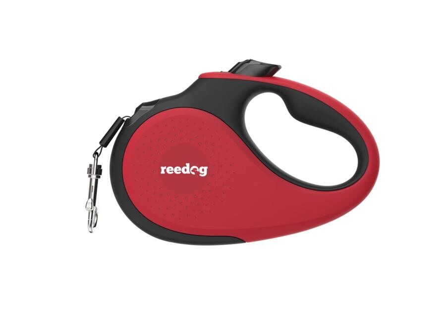 Reedog Senza Premium samonavíjecí vodítko M 25kg / 5m páska / červené