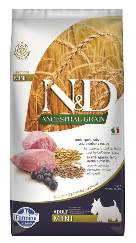 N&D Low Grain DOG Adult Mini Lamb & Blueberry