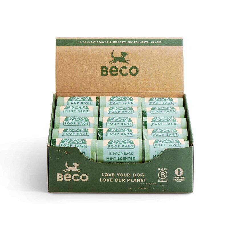 Beco Sáčky na exkrementy z recyklovaných materiálů, peprmintové aroma 450 ks