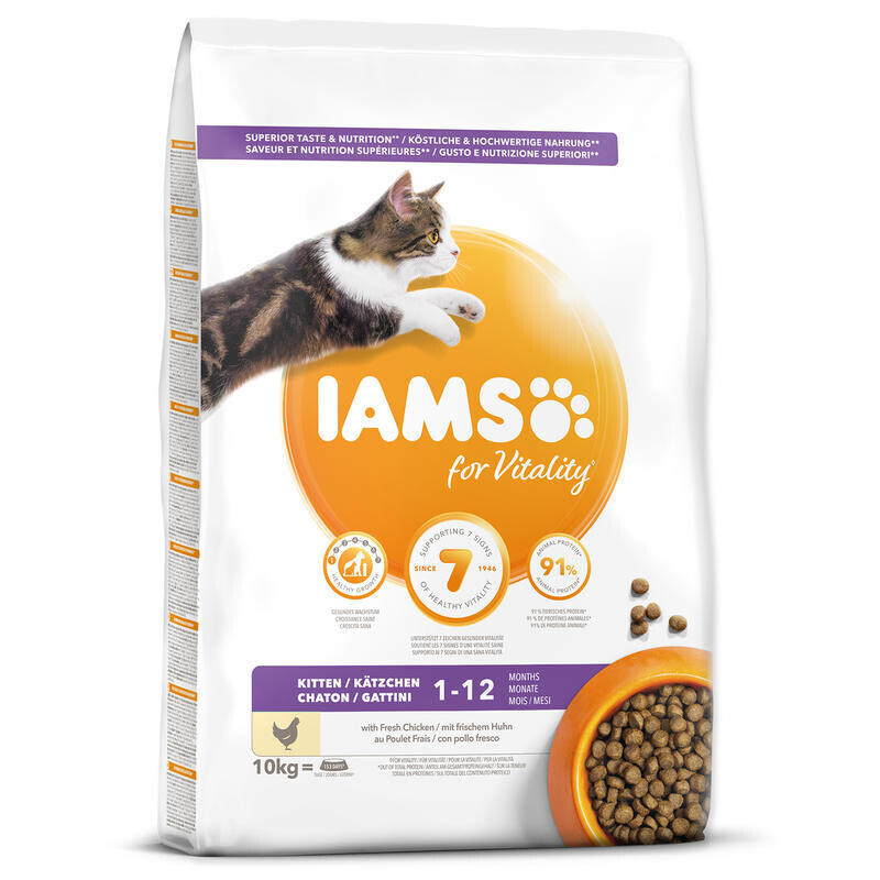 IAMS for Vitality Kitten Food with Fresh Chicken