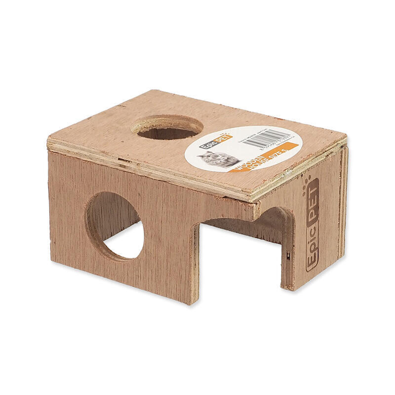 Domeček EPIC PET dřevěný S 13 cm