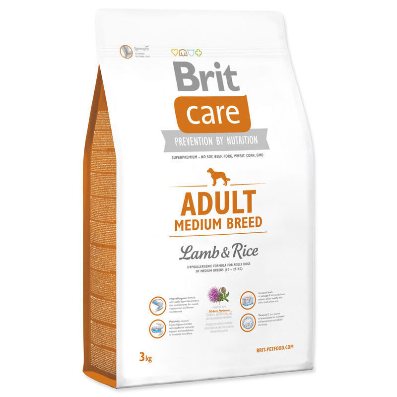 Granule BRIT Care Adult Medium Breed Lamb & Rice 3kg