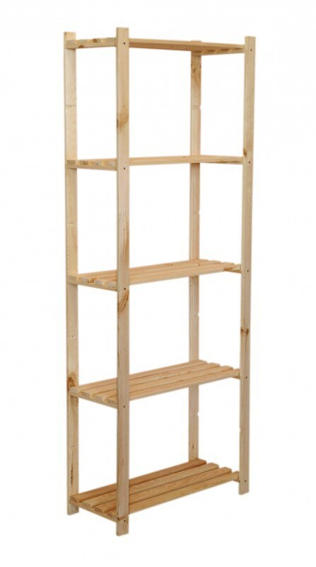 Regál drevený RA-5-65 170x65x28 5 políc-borovica