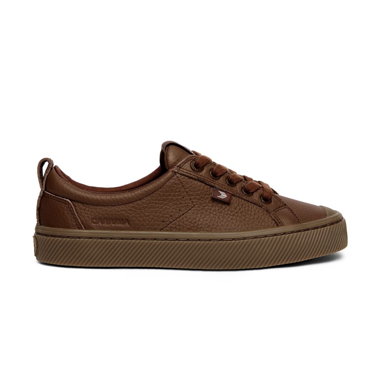 Dámské volnočasové boty Cariuma OCA Low Gum Downtown Brown Premium Leather Sneaker