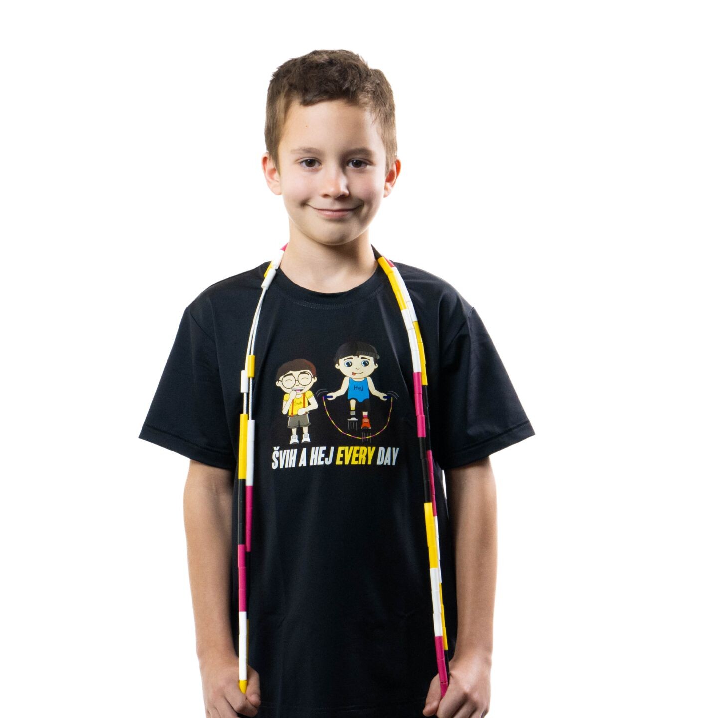 Detské Športové Tričko Švihej Every day Farba: Čierna, Veľkosť: 128/134