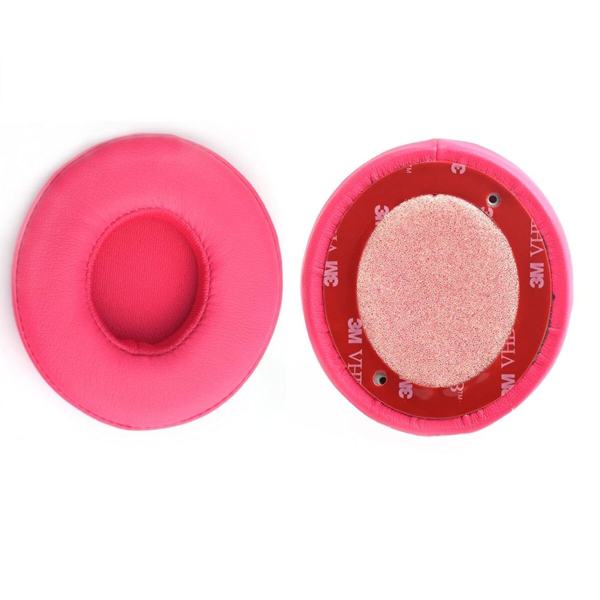 Náhradné náušníky pre slúchadlá Beats Solo 2 Wired - Ružové, kožené