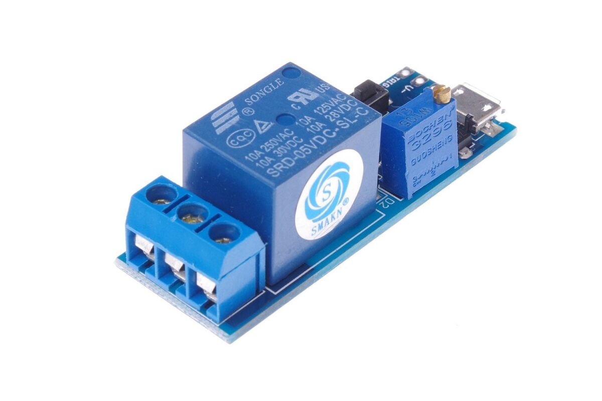 Modul časového oneskorenia s relé