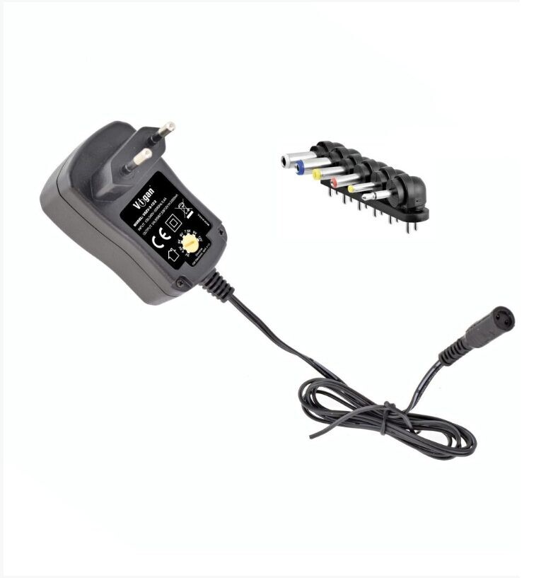 Napájací sieťový adaptér - Stabilizovaný 3 - 12V 2000mA výmenné konektory VSZV-3-12/2