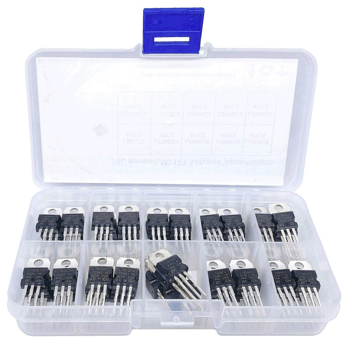 Sada lineárnych regulátorov napätia - 50 kusov