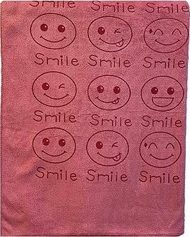 Kaptan Rychleschnoucí osuška Smile 70 × 140 cm, růžová