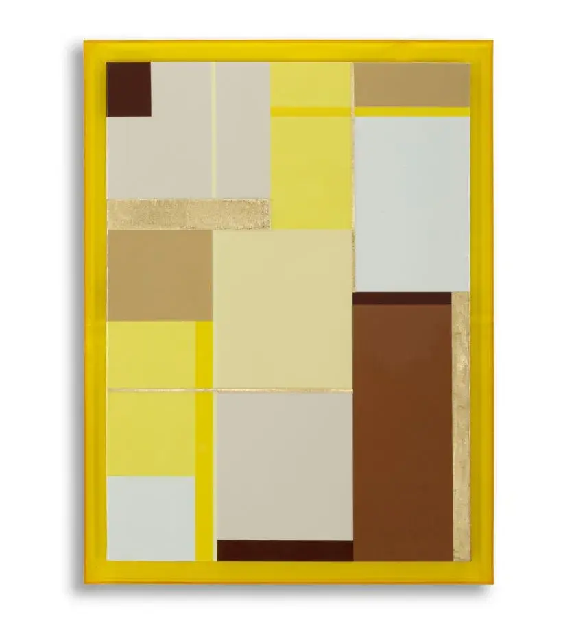 Obraz Lacquered 60x80 cm žlutý/hnědý