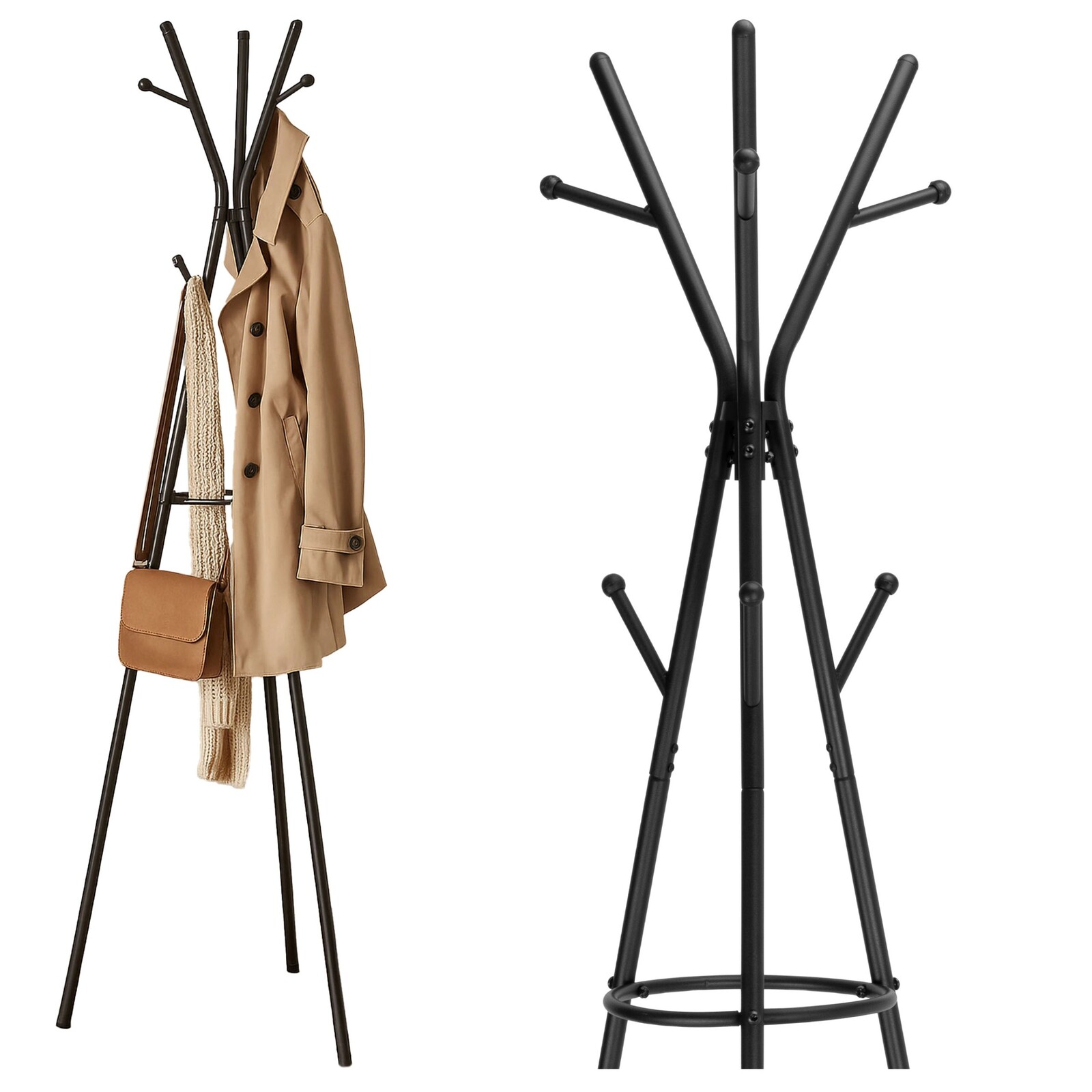 Předsíňový věšák ERIS černý