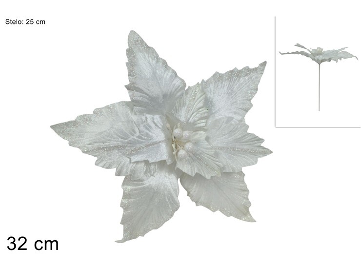 MAKRO - Kvet vianočný 32cm zápich
