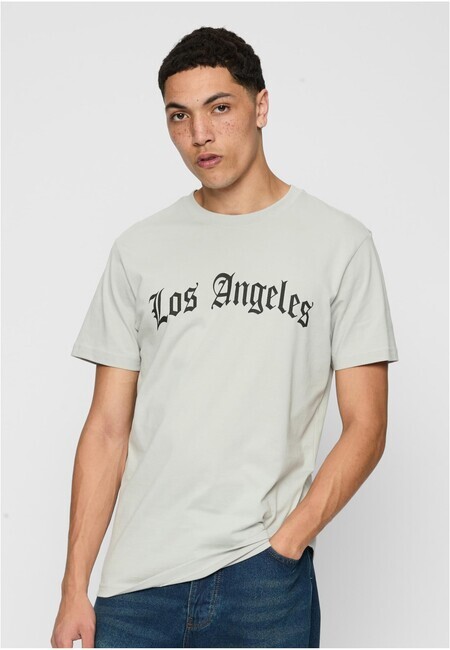 Mr. Tee Los Angeles Wording Tee lightasphalt - XS
