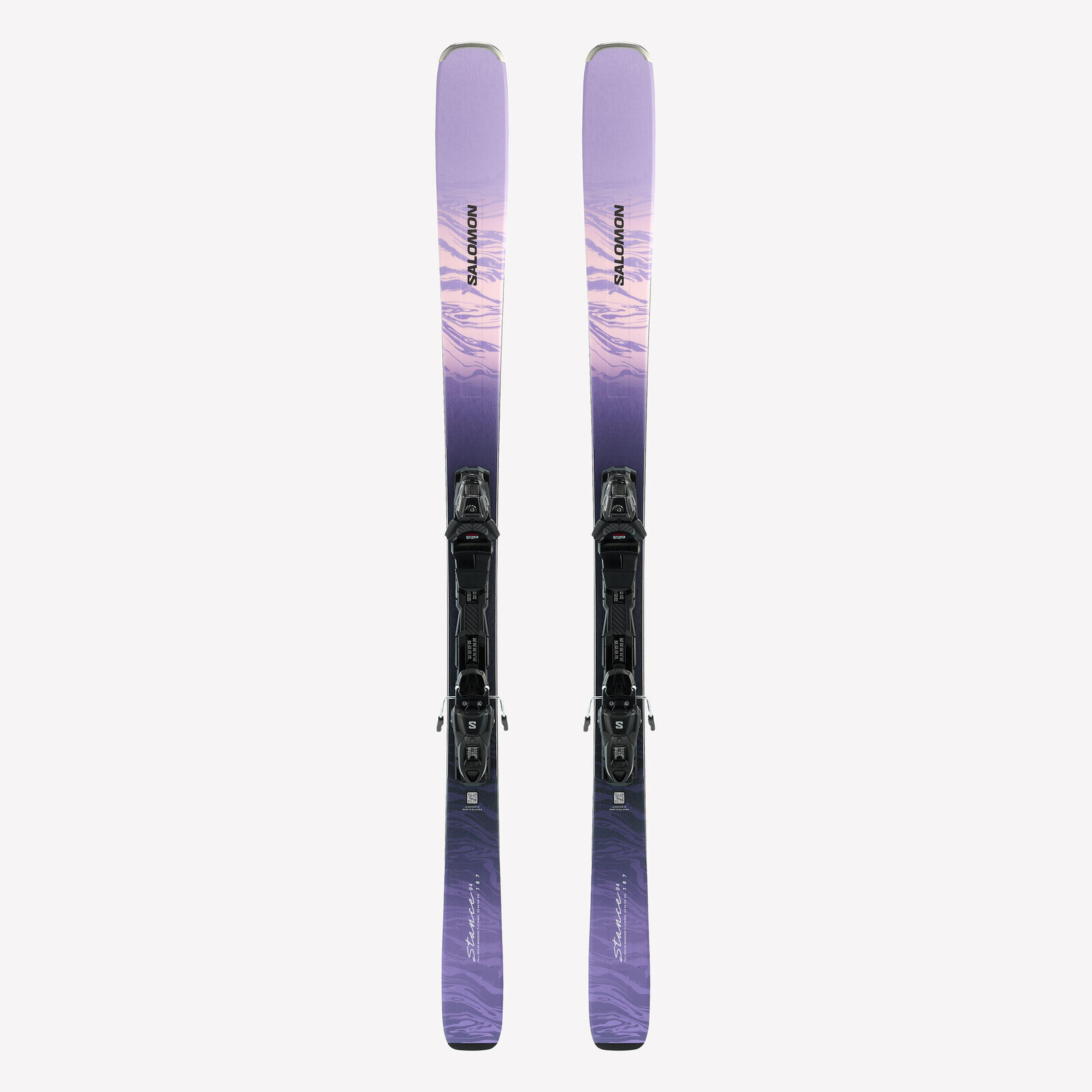 SALOMON Stance W 84 dámske lyže s viazaním AM fialové