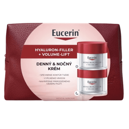 EUCERIN HYALURON-FILLER+VOLUME-LIFT Kazeta denný krém + nočný krém 50 ml 1 x 1 set