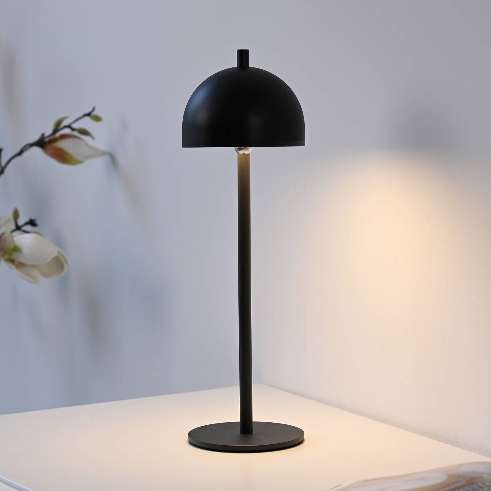 Schöner Wohnen stolová LED lampa Bellies, čierna, IP54