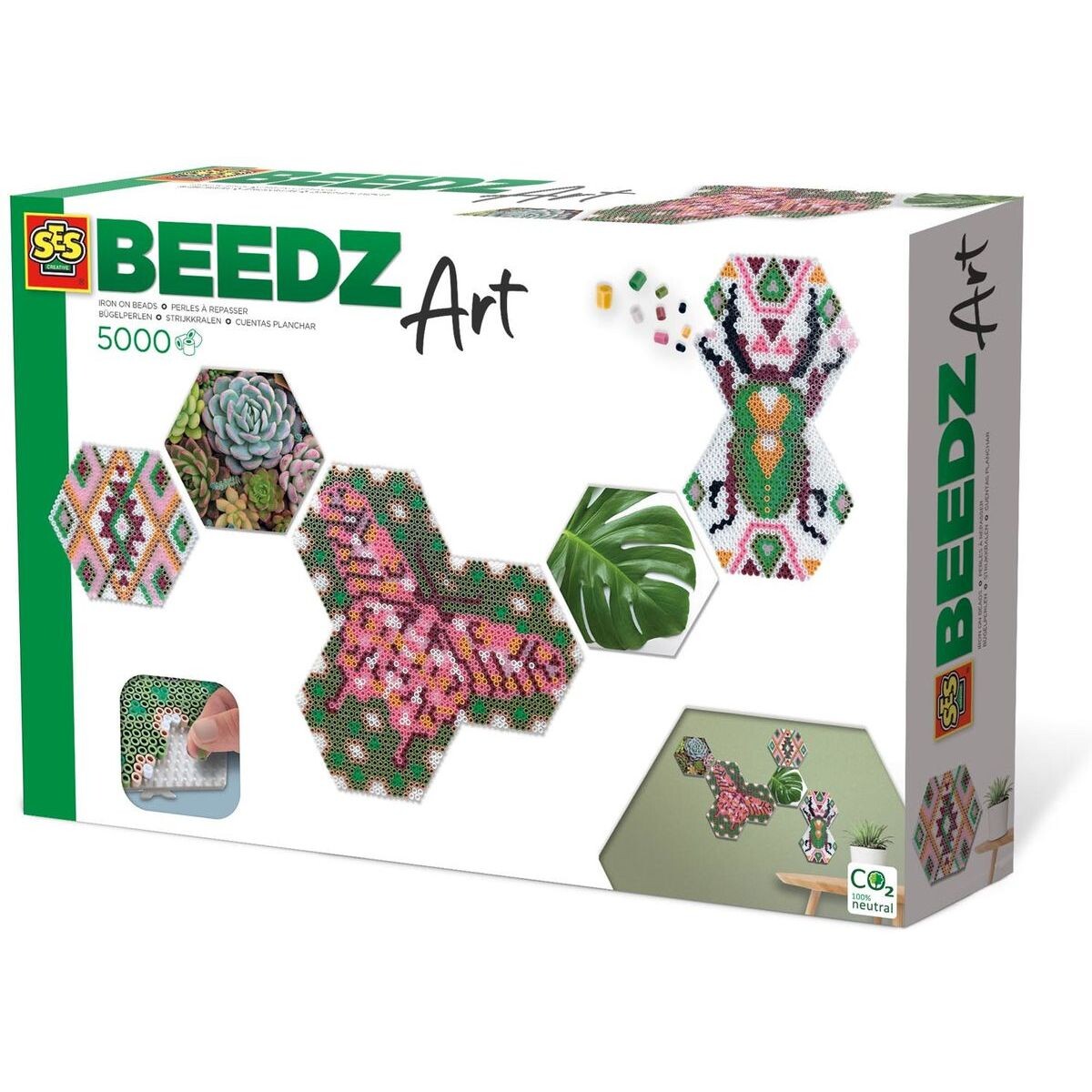 Alltoys Kreatívna sada Beedz Art - Hex Botanika