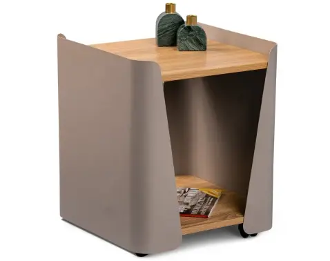 Odkladací stolík Sandro 3, dub/taupe%