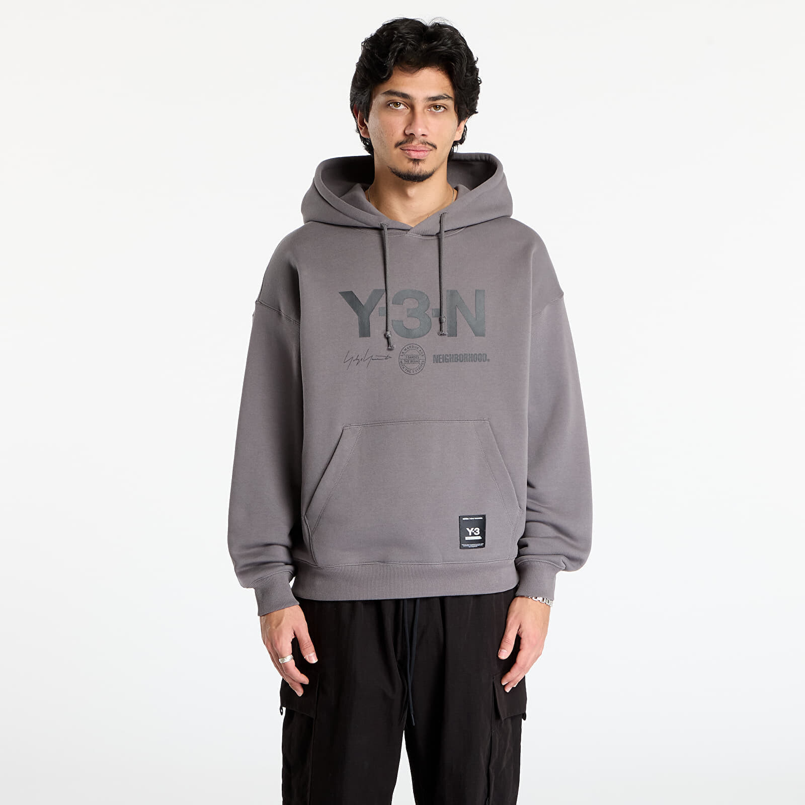 Mikina Y-3 x Neighborhood Graphic Hoodie UNISEX Granite M