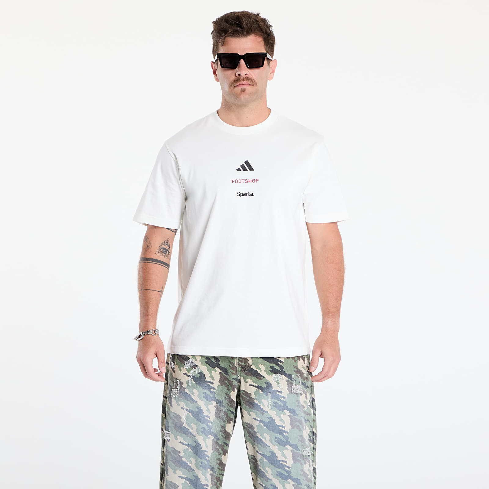 Tričko adidas x Footshop x Sparta T-Shirt Logotype UNISEX White L