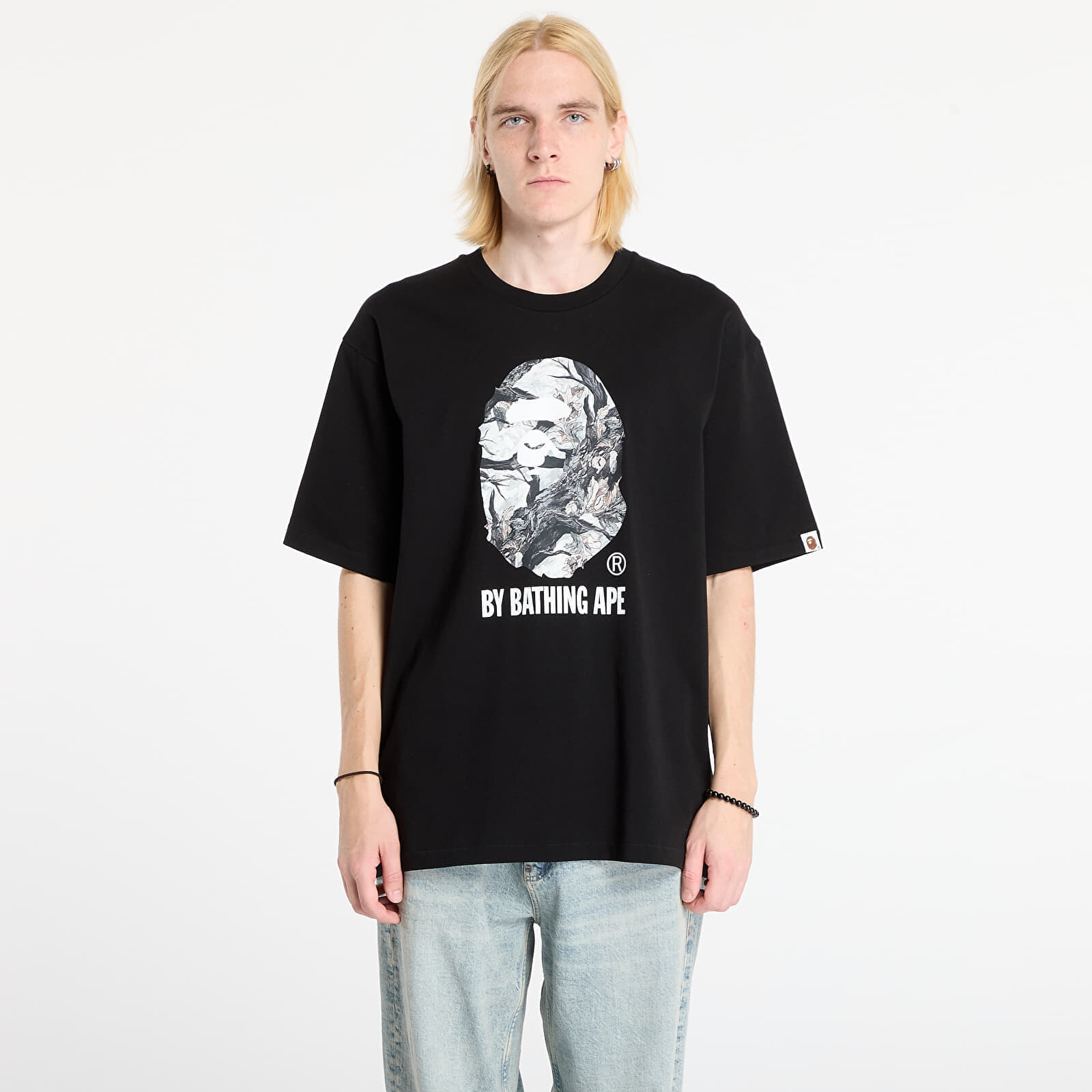 Tričko A BATHING APE Tree Edge Camo By Bathing Ape Relaxed Fit Tee Black M