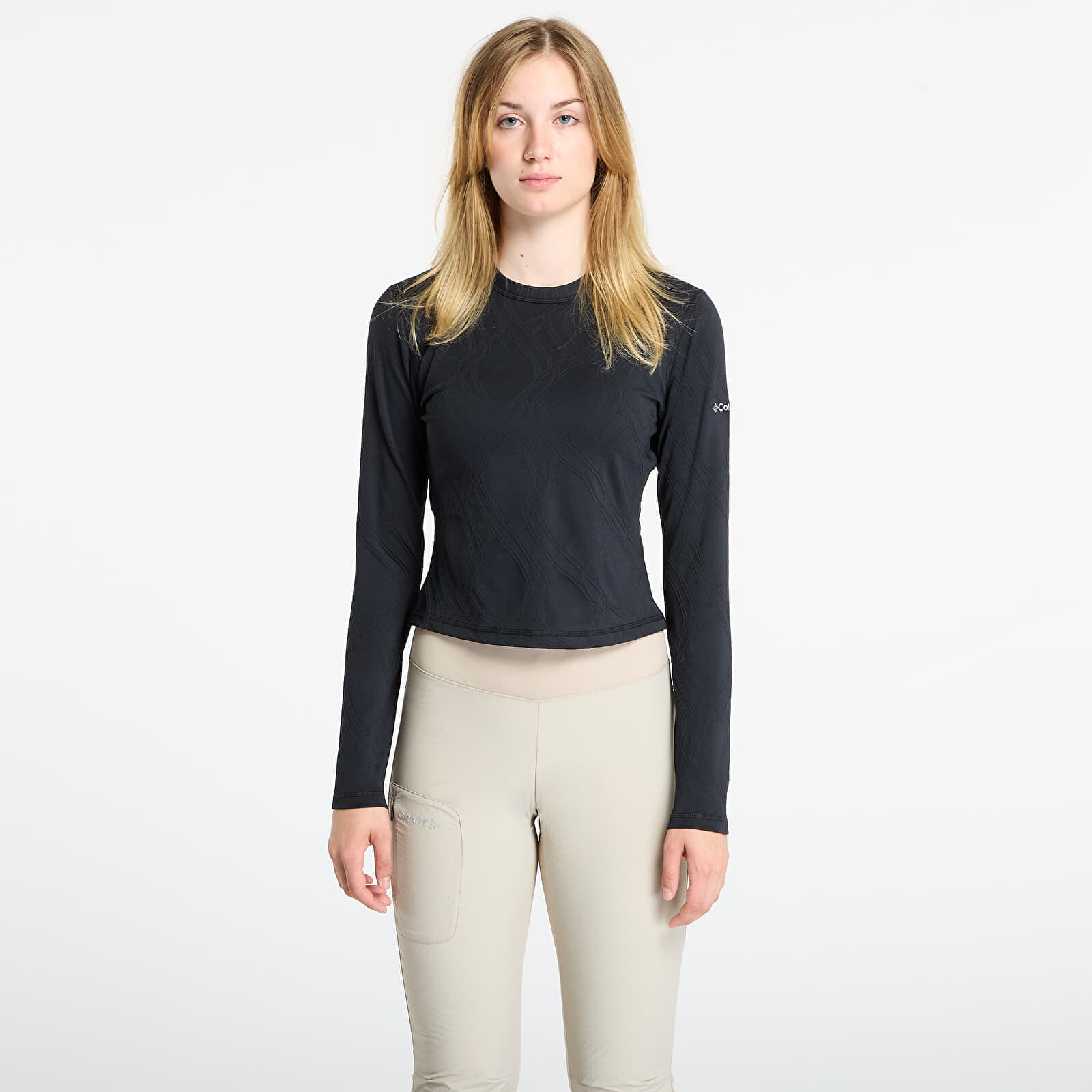 Tričko Columbia Granite Point™ LS Crew Black S