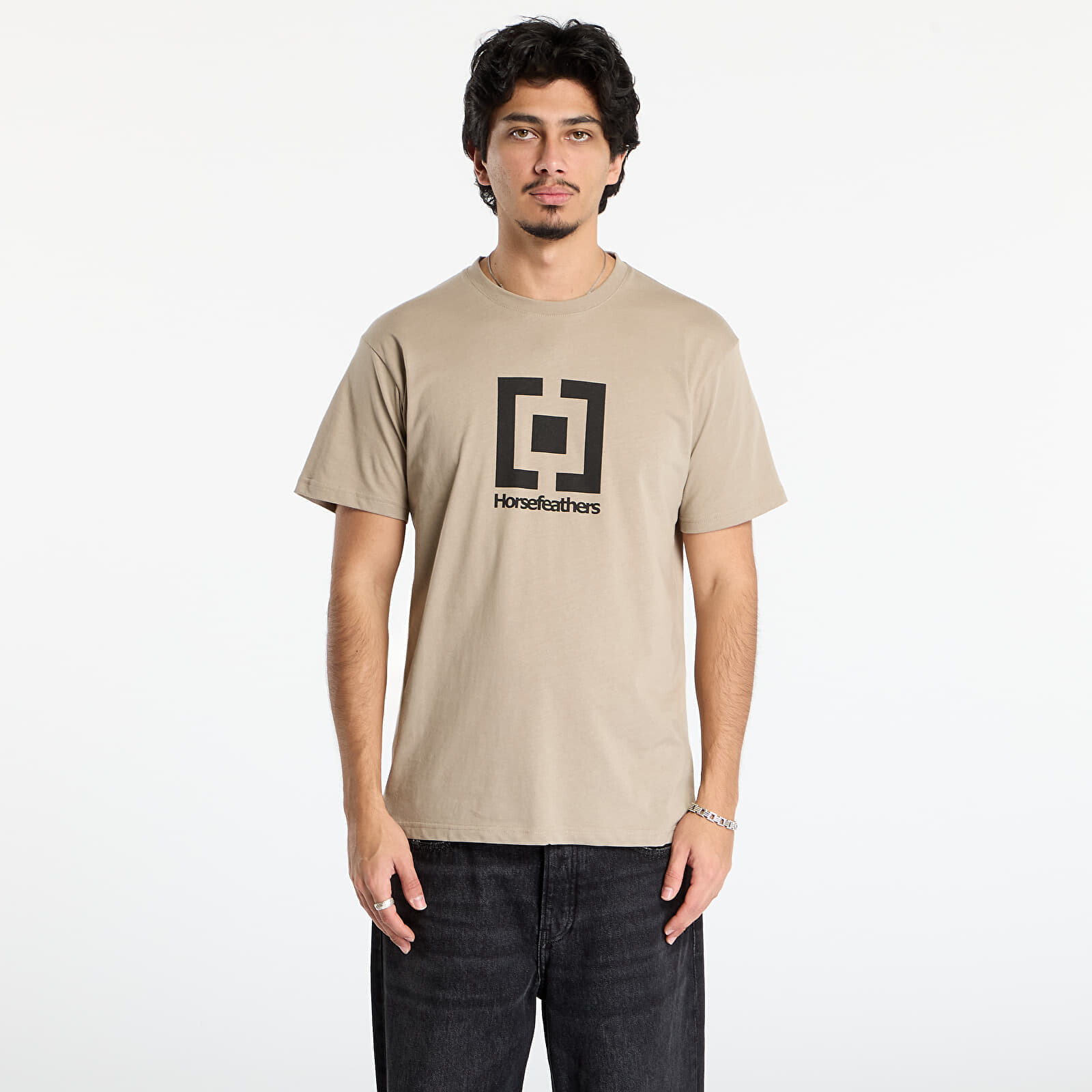 Tričko Horsefeathers Base T-Shirt Taupe S